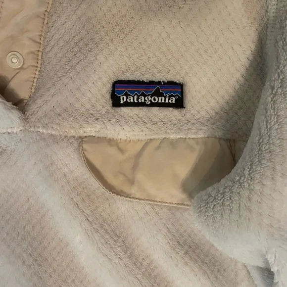 Patagonia Re-Tool Fleece S cream 3/4 - Picture 10 of 11